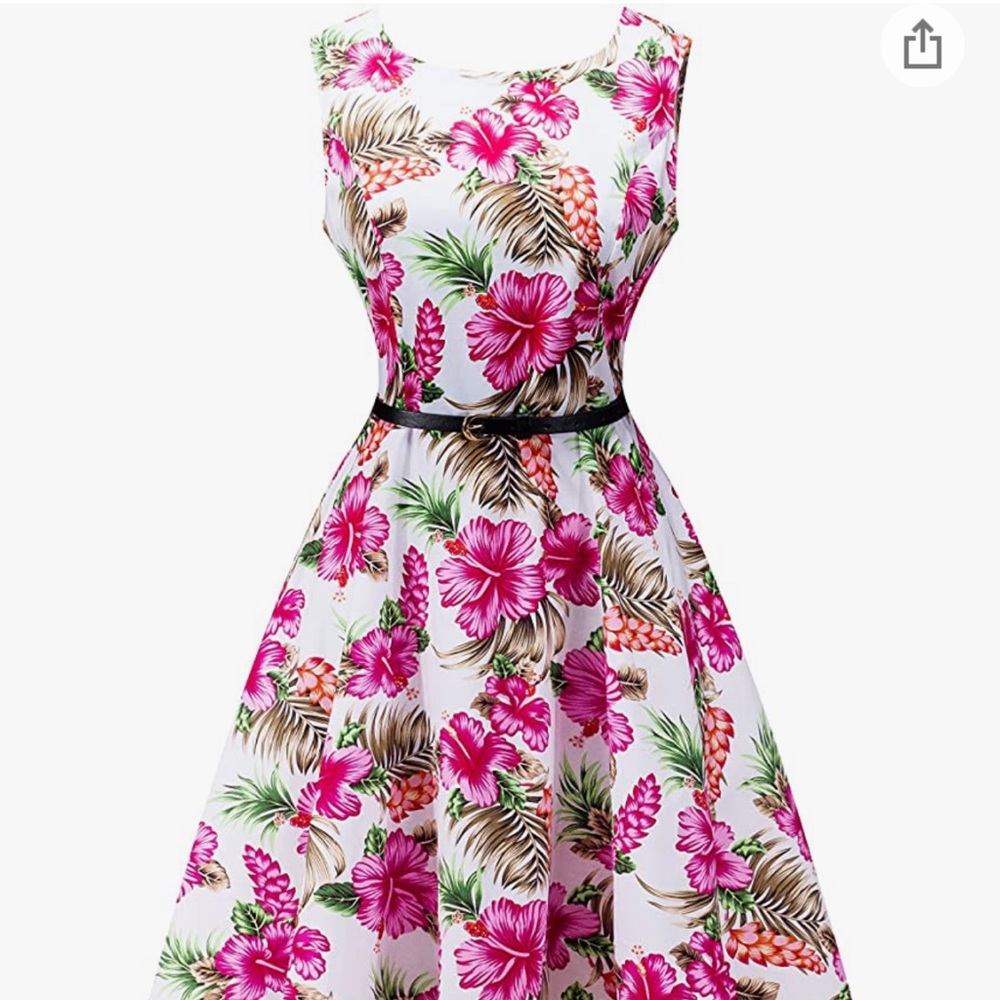 Tropical floral dress